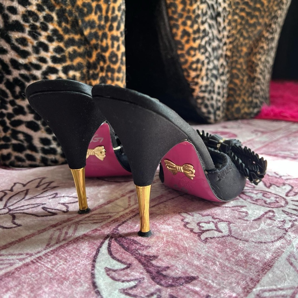 90s / 2000s vintage Betsey Johnson mule heels 💋 - Picture 8 of 8